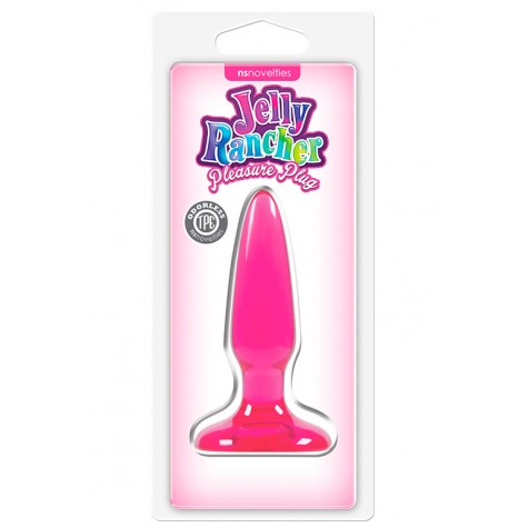 Розовая анальная мини-пробка Jelly Rancher Pleasure Plug Mini - 8,1 см.